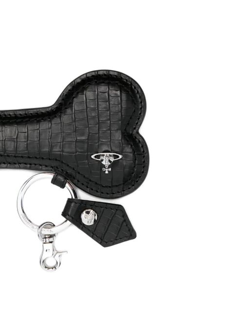 Vivienne Westwood Bell End leather keyring - Black