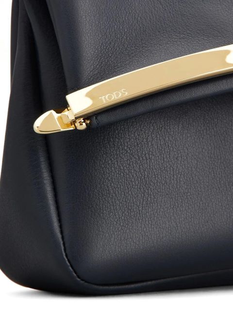 Tod's leather clutch bag - Blue - zdjęcie produktu nr 2