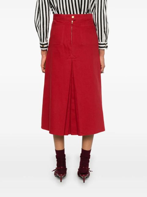 Max Mara Rock midi skirt - Red