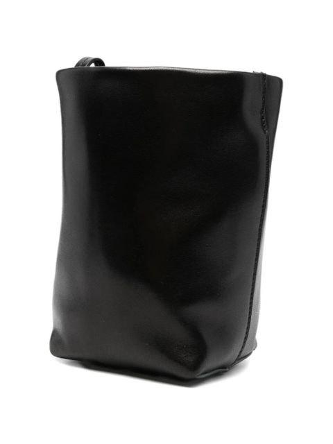 The Row leather cross body bag - Black