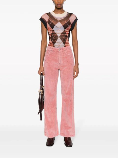 OUR LEGACY corduroy flared trousers - Pink