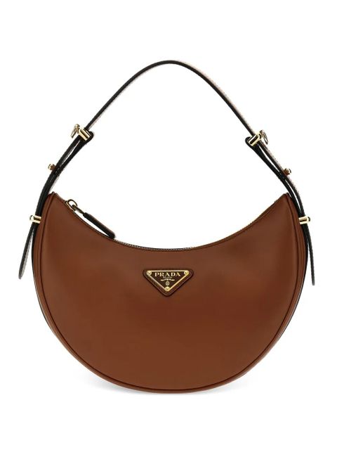 Prada Arquè adjustable leather shoulder bag - Brown - zdjęcie produktu nr 1