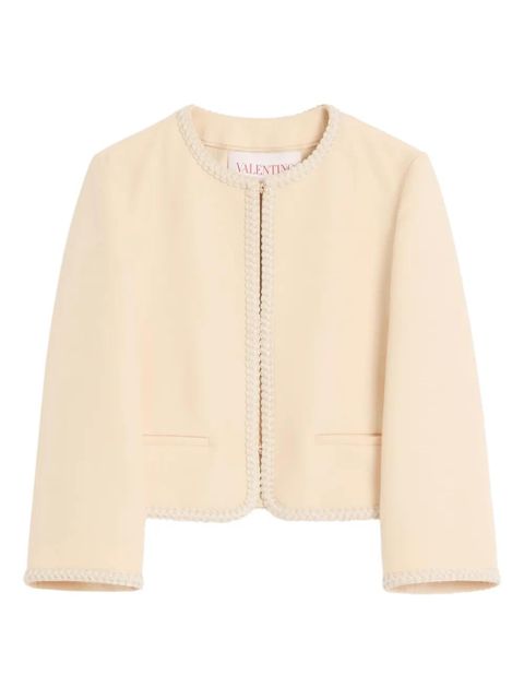Valentino Garavani braided-trim jacket - Neutrals - zdjęcie produktu nr 1