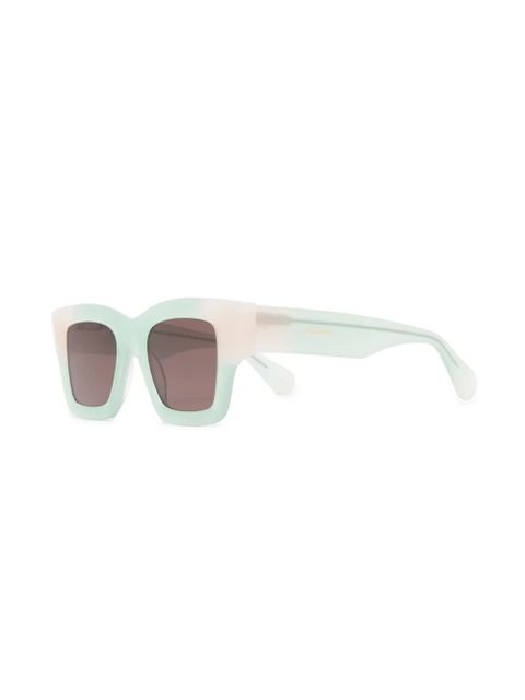 Jacquemus Les Lunettes Baci square-frame sunglasses - Green - zdjęcie produktu nr 2
