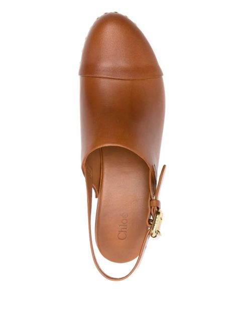 Chloé 65mm Jeanette clogs - Brown