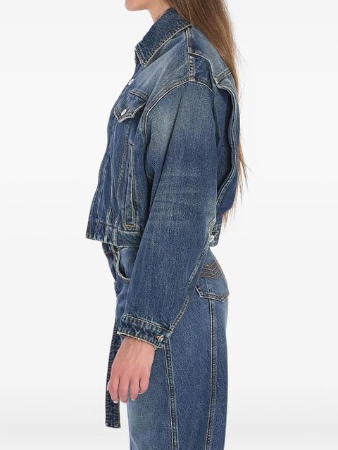 Jean Paul Gaultier Strap denim jacket - Blue