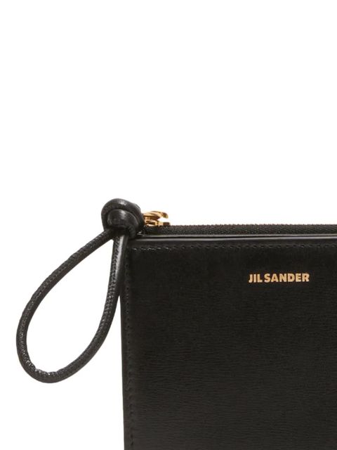 Jil Sander small bi-fold leather purse - Black - zdjęcie produktu nr 2