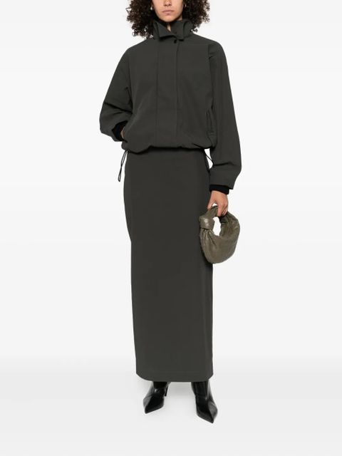 St. Agni low-waist column maxi skirt - Green