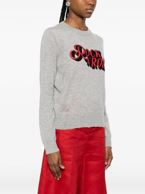 Zadig&Voltaire crew-neck long-sleeve sweater - Grey