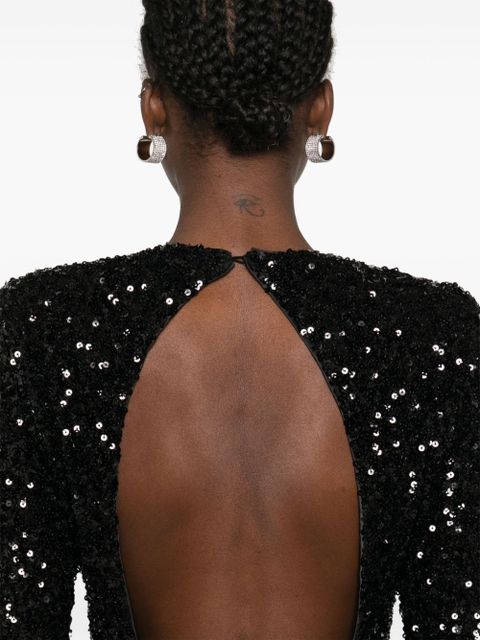 ROTATE BIRGER CHRISTENSEN sequinned mini dress - Black