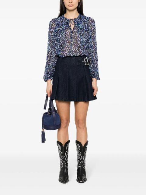 MARANT ÉTOILE Daytonea georgette blouse - Blue - zdjęcie produktu nr 2