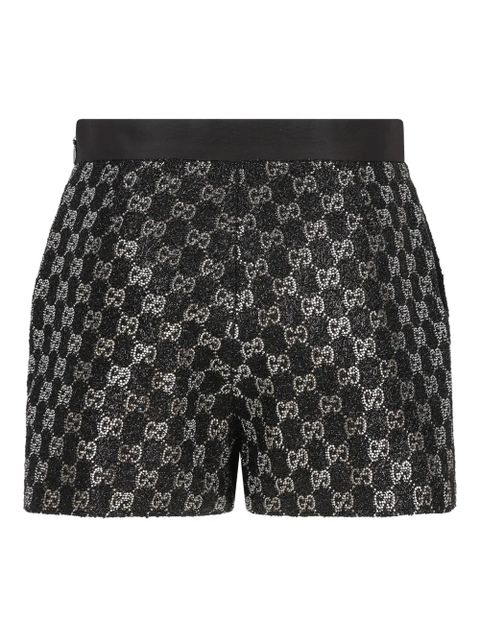 Gucci logo-patterned shorts - Black - zdjęcie produktu nr 2