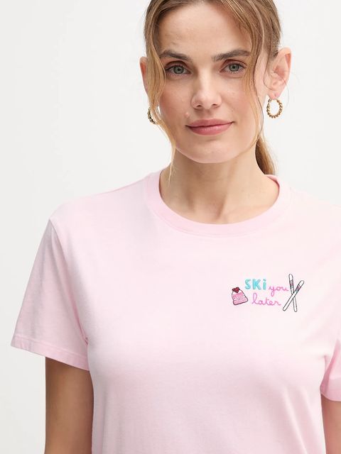 MC2 Saint Barth t-shirt bawełniany damski kolor różowy EMI0002