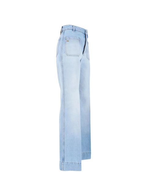 Victoria Beckham patch-pocket jeans - Blue