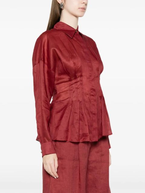 Max Mara pleated shirt - Red