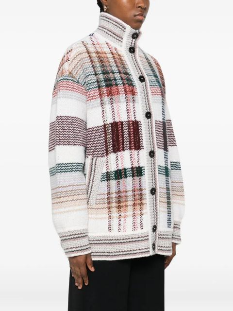 Missoni plaid-pattern cardigan - White