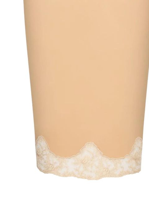 Saint Laurent lace-detail midi skirt - Neutrals - zdjęcie produktu nr 2