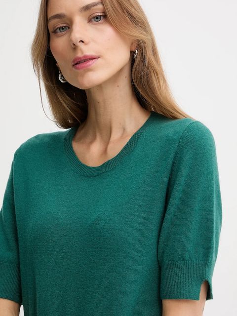 United Colors of Benetton sweter damski kolor zielony lekki 1002D10D2 - zdjęcie produktu nr 2