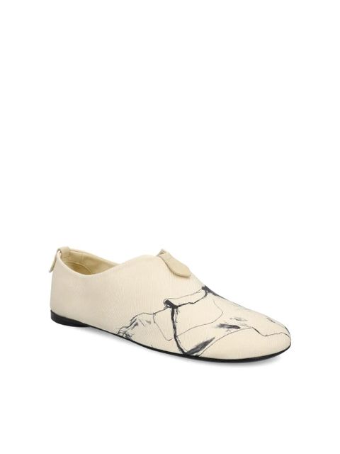Loro Piana Floaty graphic-print loafers - Neutrals - zdjęcie produktu nr 2