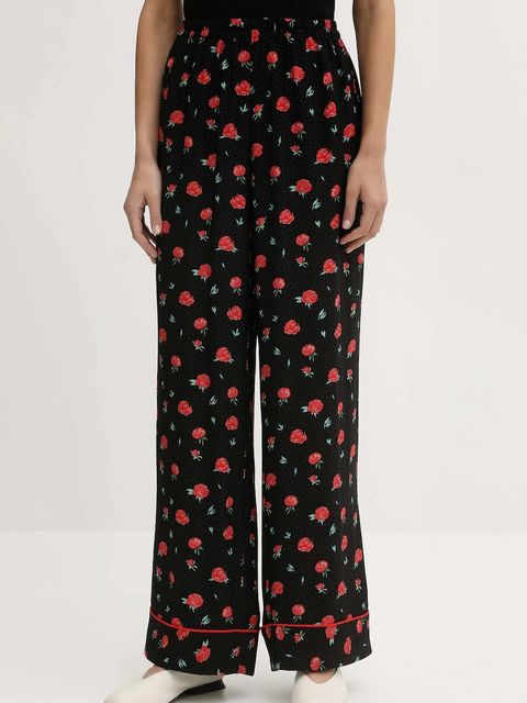 The Sleeper spodnie damskie kolor czarny szerokie high waist PSPT03F021N - zdjęcie produktu nr 1