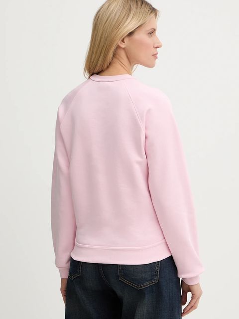 Kenzo bluza bawełniana damska kolor różowy z nadrukiem FG52SW2034MJ