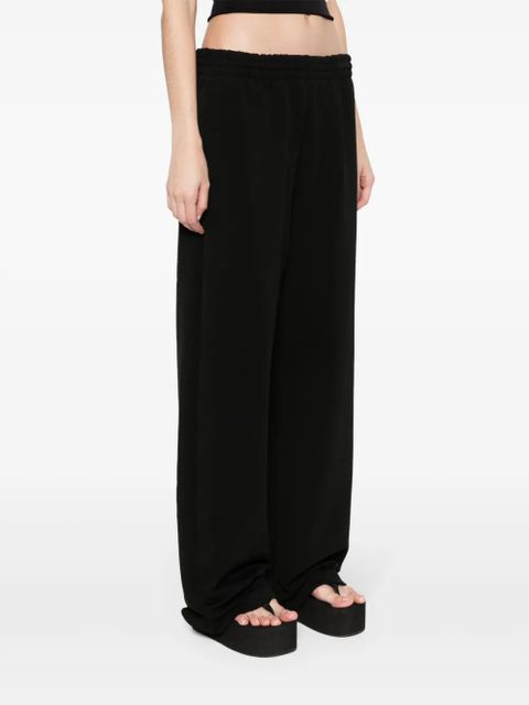 WARDROBE.NYC ribbed straight-leg trousers - Black