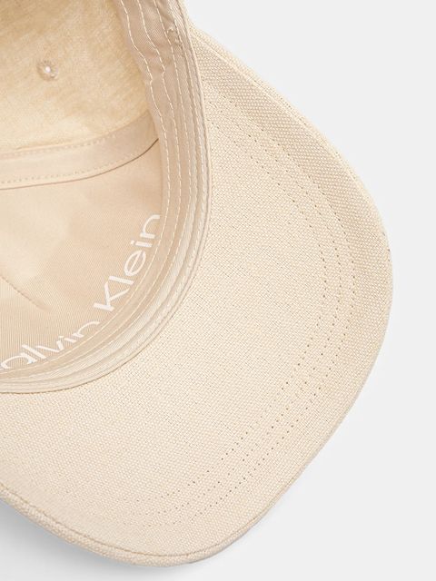 Calvin Klein czapka z daszkiem lniana - zdjęcie produktu nr 1