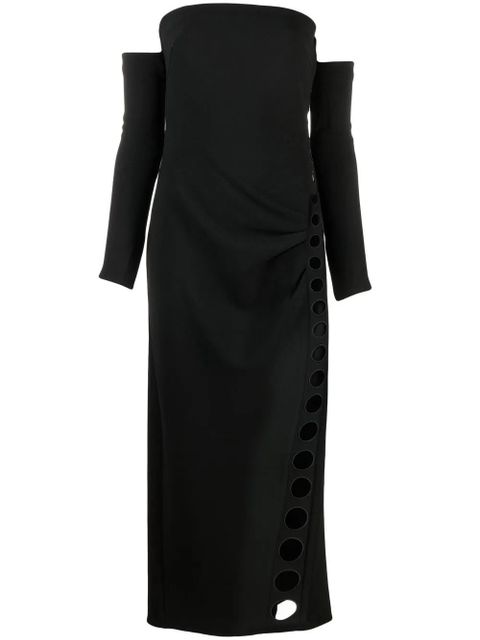 Cult Gaia off-shoulder midi dress - Black - zdjęcie produktu nr 1
