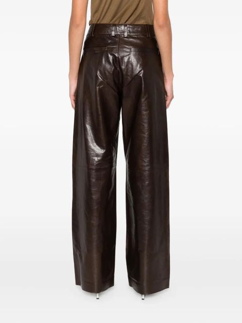 ENTIRE STUDIOS leather trousers - Brown