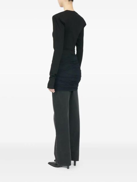 MM6 Maison Margiela gathered jeans - Black