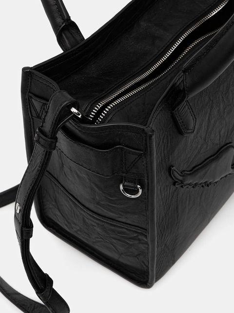 ZADIG&VOLTAIRE torebka skórzana kolor czarny LWBA04144