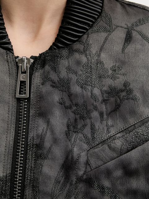 Desigual kurtka bomber FANTASY kolor czarny przejściowa oversize 25WWEW26