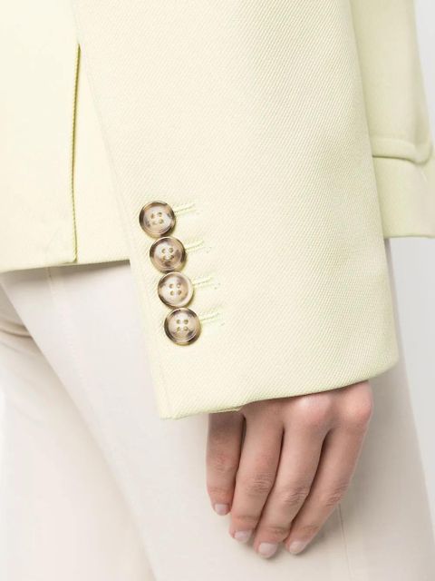 Victoria Beckham single-breasted blazer - Green - zdjęcie produktu nr 2