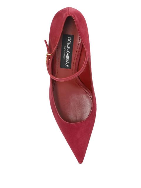 Dolce & Gabbana 60mm pointed-toe ankle-strap pumps - Red - zdjęcie produktu nr 2
