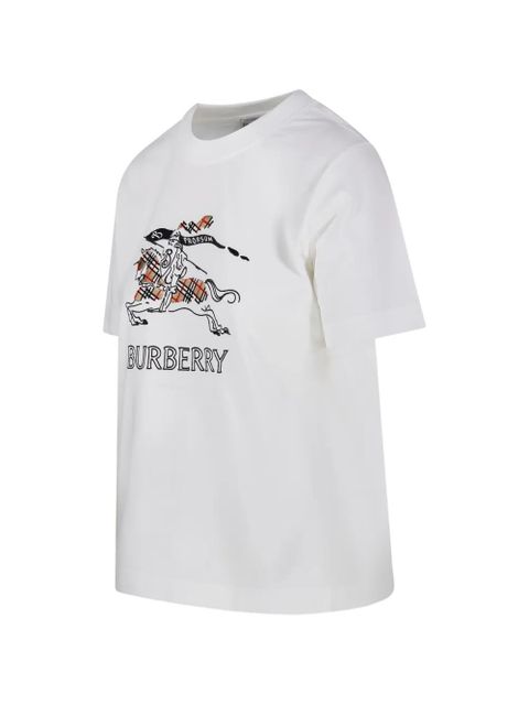 Burberry logo-print graphic T-shirt - White