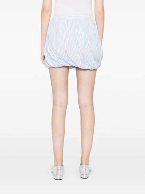 TWINSET striped gathered skirt - Blue