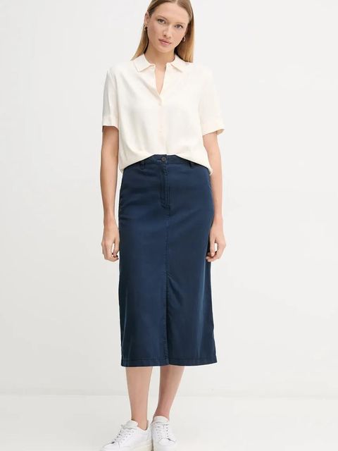 Tommy Hilfiger koszula damska kolor beżowy relaxed z kołnierzykiem klasycznym WW0WW44683 - zdjęcie produktu nr 2