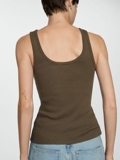 Top na ramiączkach z guzikami