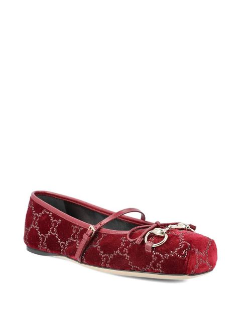 Gucci Horsebit pattern ballet flats - Red - zdjęcie produktu nr 2