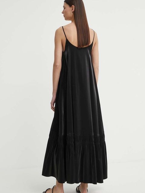 AERON sukienka IMOGEN kolor czarny maxi rozkloszowana AW24SSDR523491
