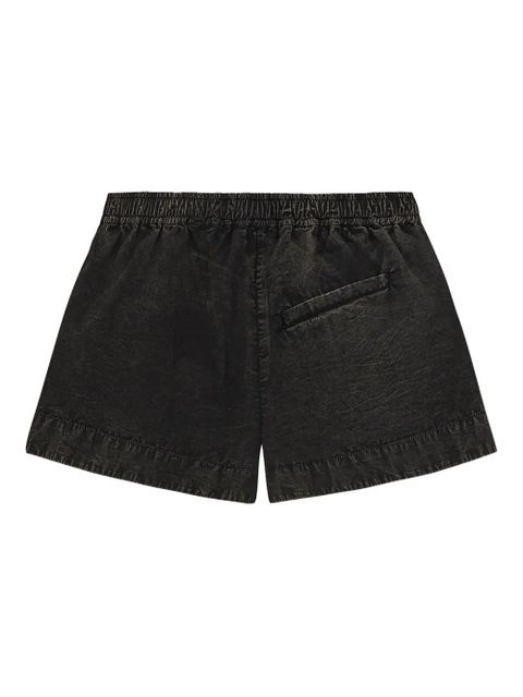 GANNI logo-appliqué shorts - Black - zdjęcie produktu nr 2