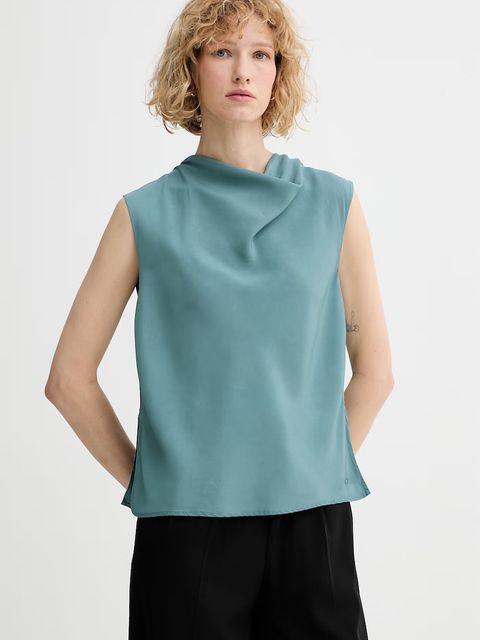 Calvin Klein top damska z wiskozy - zdjęcie produktu nr 1