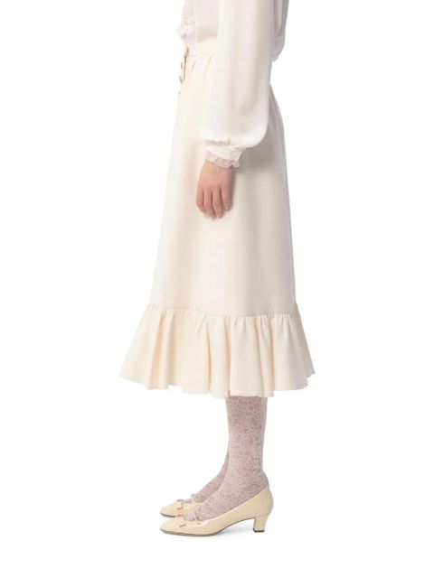 Valentino Garavani crepe midi skirt - Neutrals