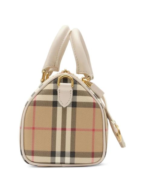 Burberry mini check bowling bag - Neutrals