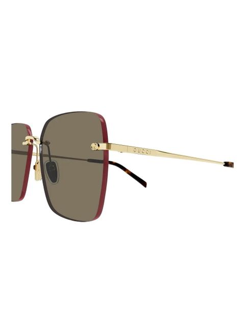 Gucci Eyewear GG1955SA square-frame sunglasses - Gold - zdjęcie produktu nr 2