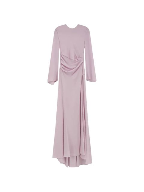 Alexander McQueen long-sleeve draped maxi dress - Pink - zdjęcie produktu nr 1