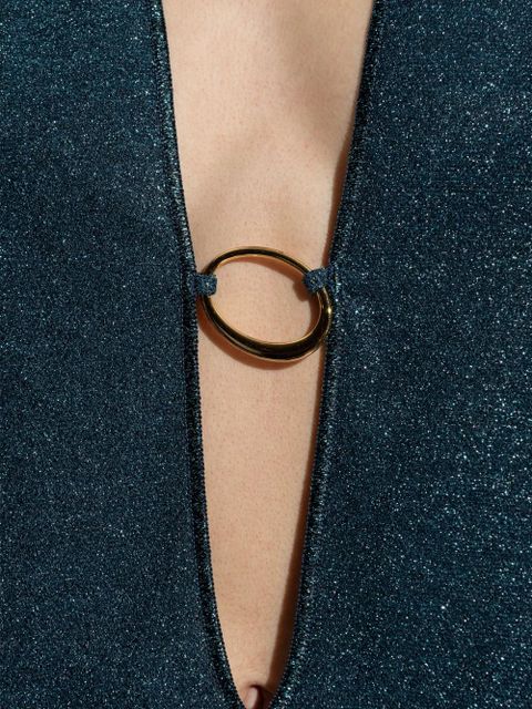 Oséree ring flared dress - Blue