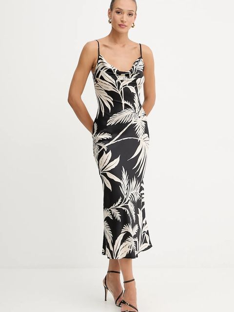 Guess sukienka NEW AKILINA kolor czarny maxi dopasowana W5GK85 WH9C2 - zdjęcie produktu nr 1