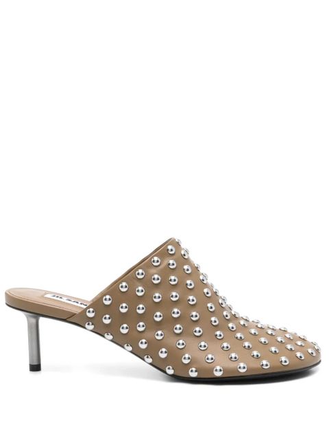 Jil Sander 50mm studded mules - Green - zdjęcie produktu nr 1