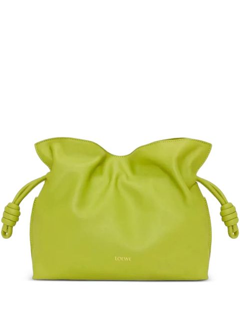LOEWE Flamenco drawstring clutch bag - Green - zdjęcie produktu nr 1